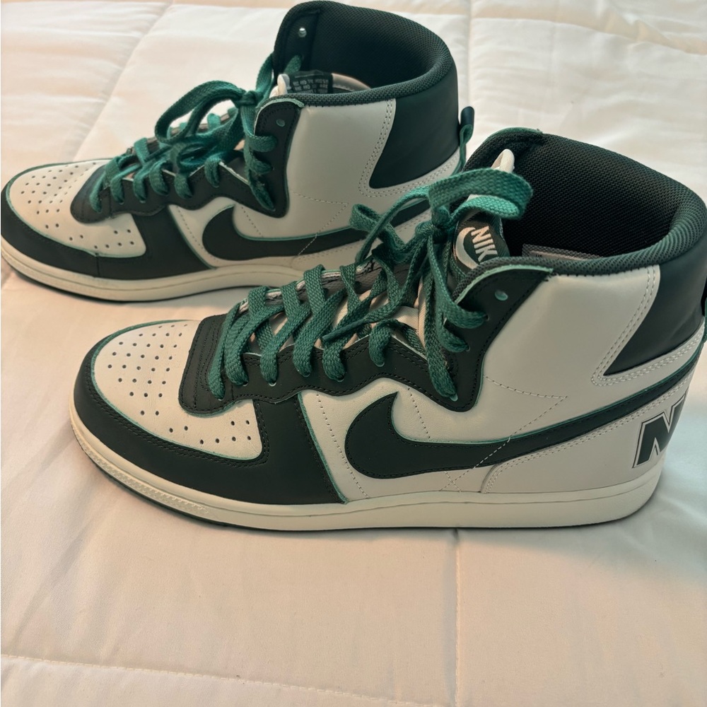 Nike Terminator Noble Green and White High-Tops